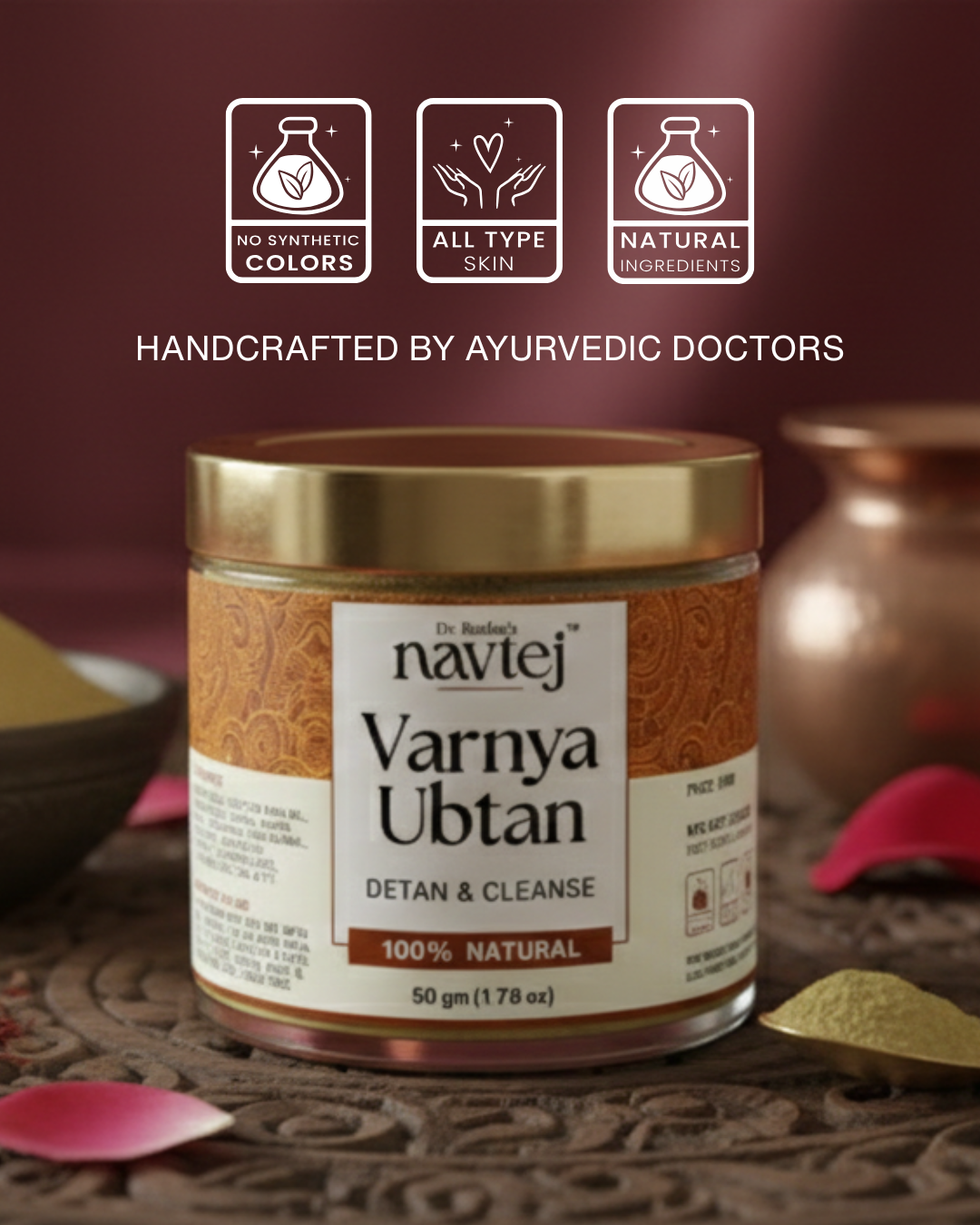 Navtej Varnya Ubtan - Skin Pack for Glowing Skin, Pigmentation & Acne (50g)