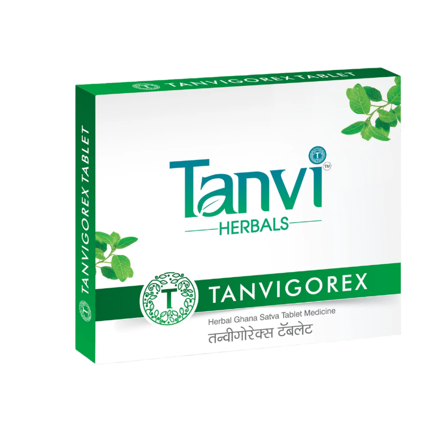 Dr Rucha Tanvi Herbals TANVIGOREX packaging on a white background