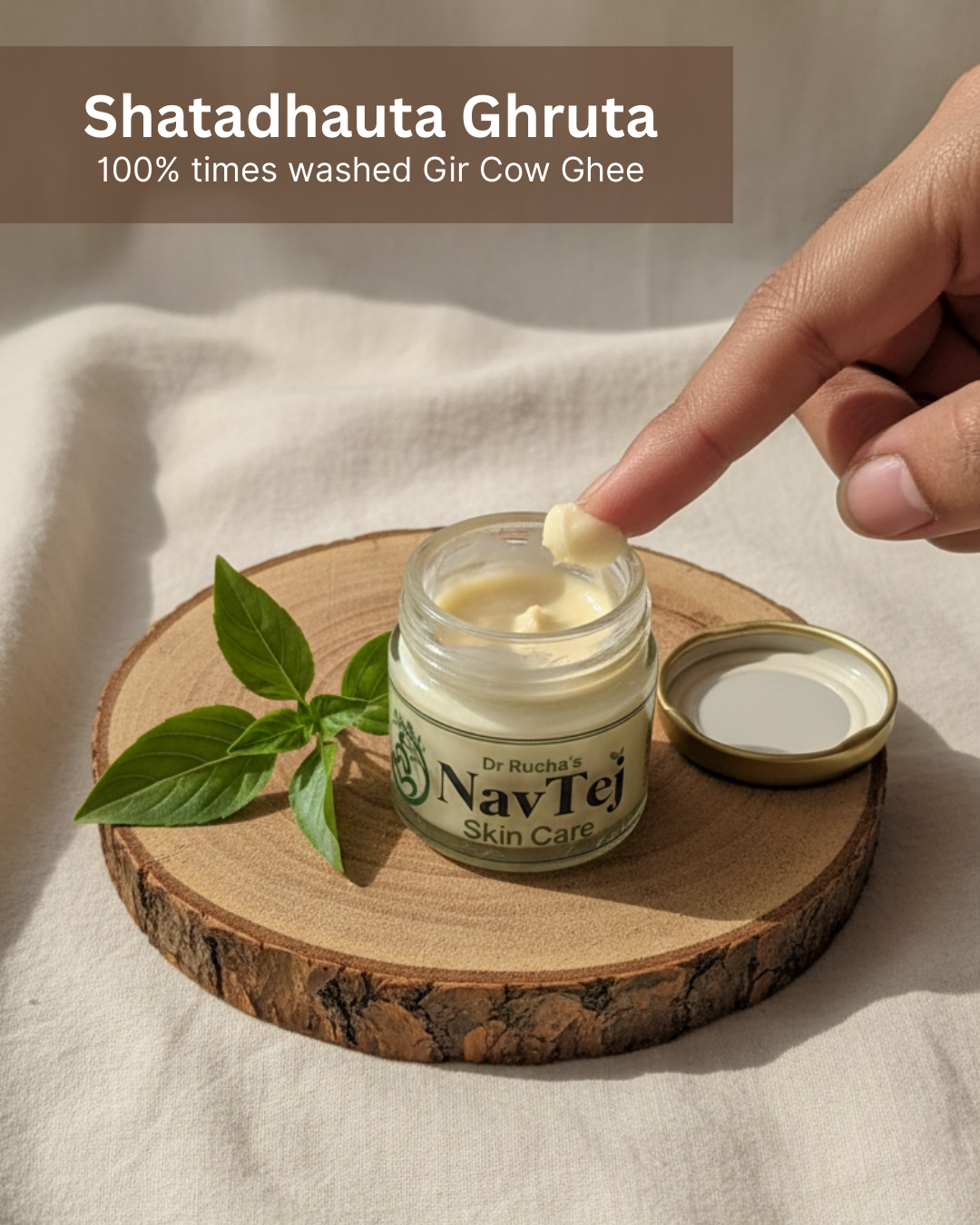 Navtej Shatadhauta Ghrita for sensitive skin