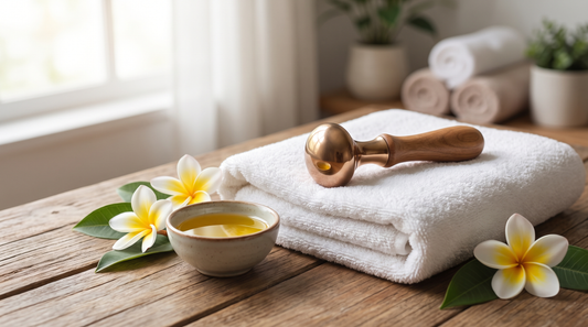 Kansa wand facial massage - bronze Ayurvedic tool for glowing skin