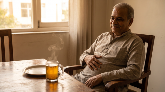 Comfortable digestion after meals - Ayurvedic approach to bloating with jeera water