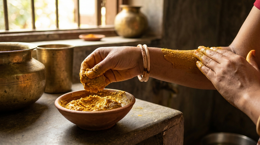 पारंपरिक उटणे आंघोळीचा आयुर्वेदिक विधी