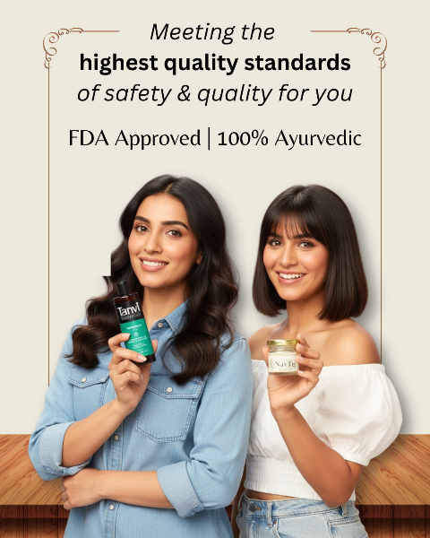 Two women holding Taro! products with text about quality standards and FDA approval.