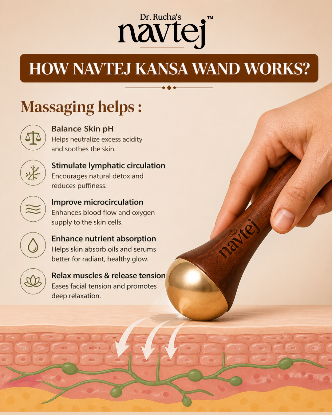 Navtej Kansa Wand Face & Foot Massage