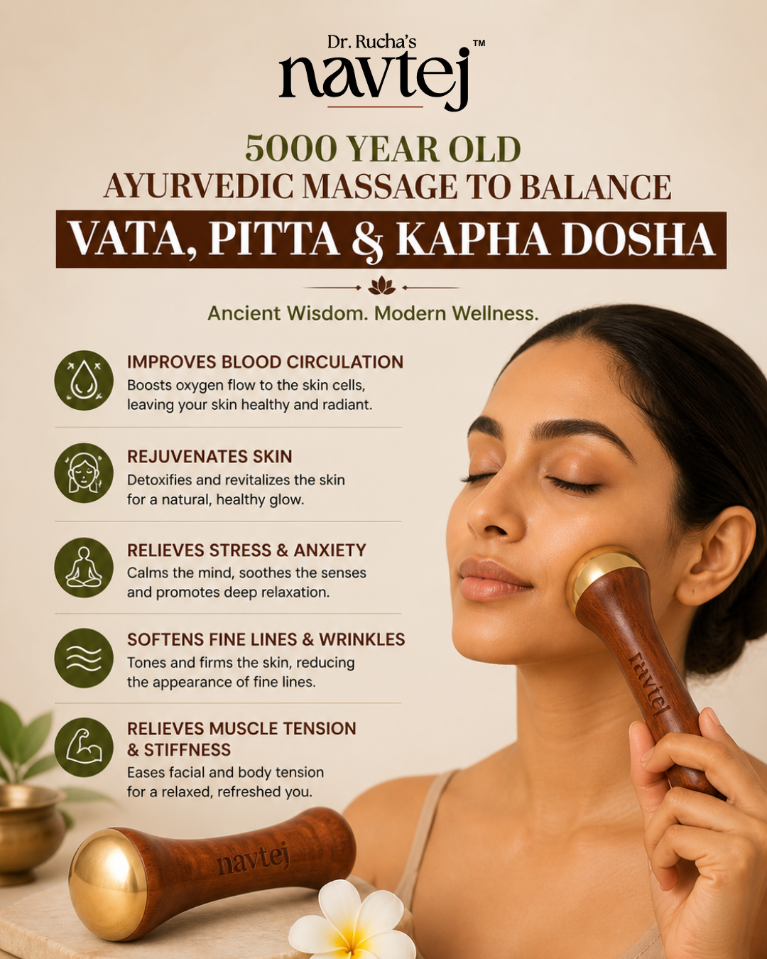 Navtej Kansa Wand Face & Foot Massage