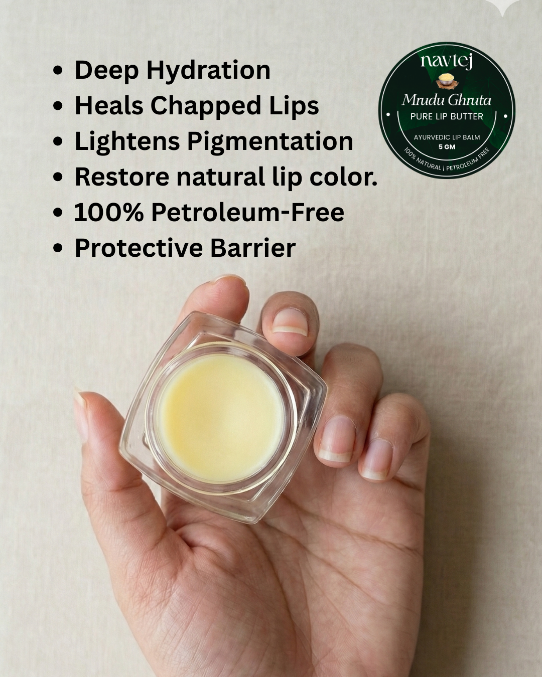 Navtej Mrudu Ghruta Pure Lip Butter