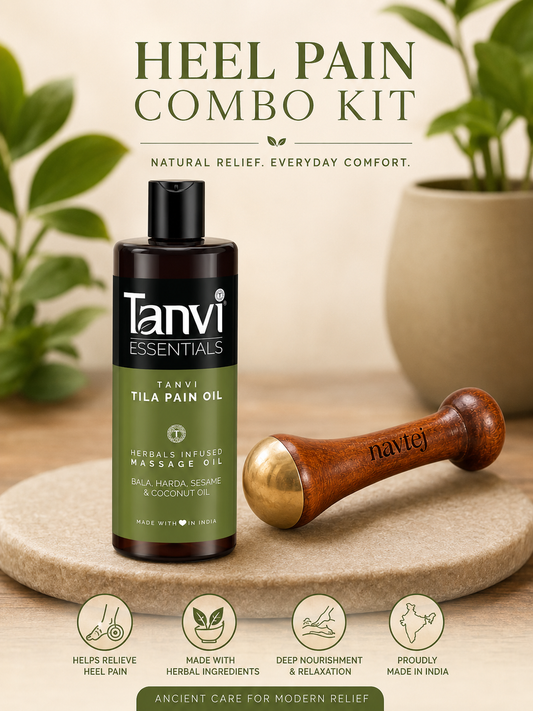 Heel Pain Combo Kit - Navtej Kansa Wand & Tanvi Tila Pain Oil