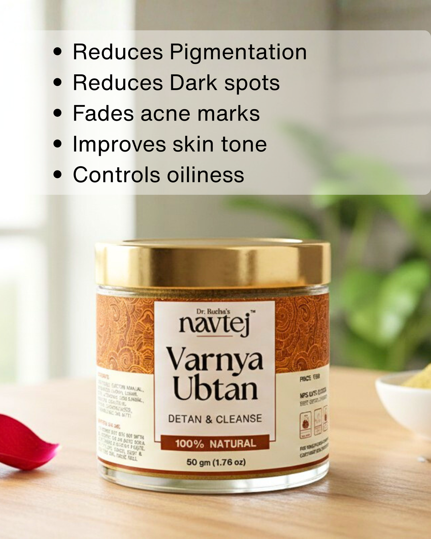 Navtej Varnya Ubtan - Skin Pack for Glowing Skin, Pigmentation & Acne (50g)
